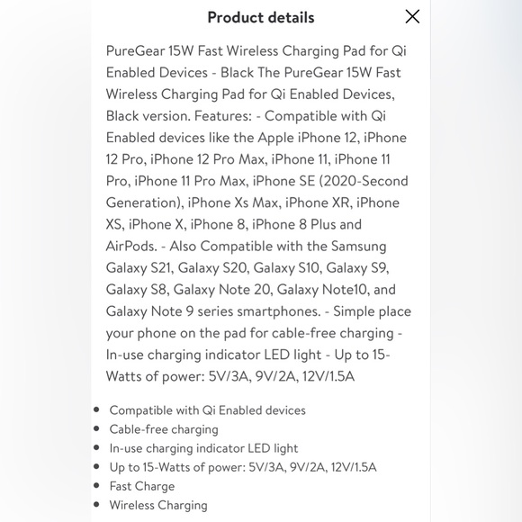 Pure Gear Fast Wireless Charging Pad - Picture 4 of 9